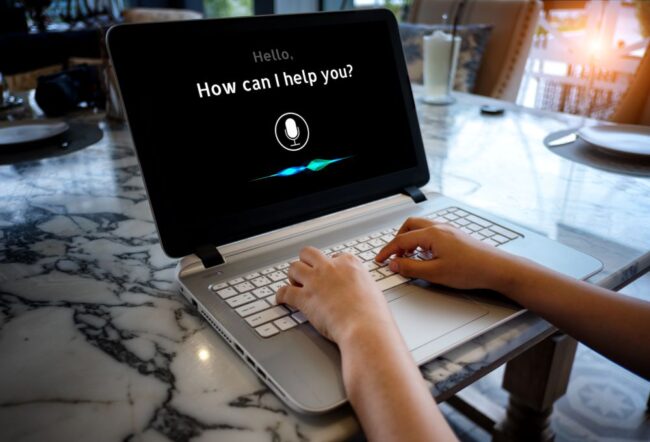 Voice recognition on a laptop